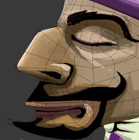 painted magician detail